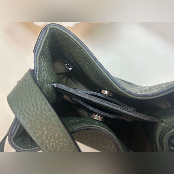 NWT Andrea Cardone Italia Green Leather Women's Bag - Picture 8 of 11